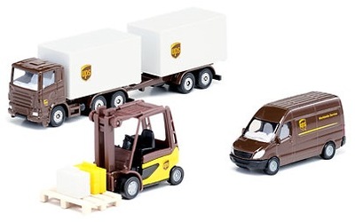 SIKU 6324 Zestaw pojazdów logistycznych UPS | 1:87