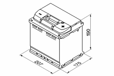 BOSCH АККУМУЛЯТОР BOSCH 12V 54AH 530A S5 P + 1 207X175X190 B13