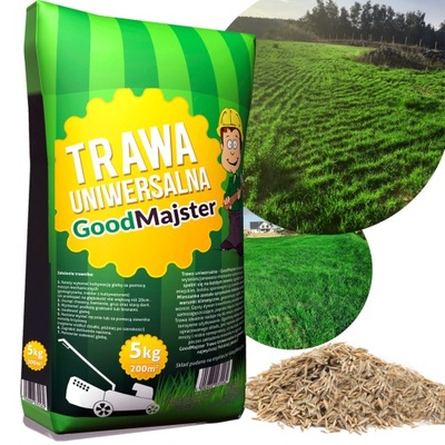 TRAWA UNIWERSALNA 5kg - 200m2 GoodMajster Ogrodowa