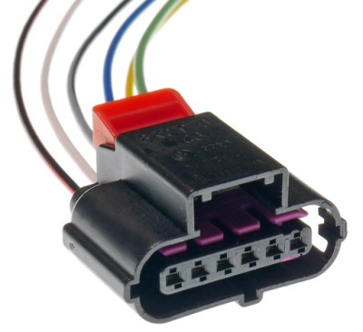 Колодка штекер соединитель 8k0973706 жгут 6 pin фото №1