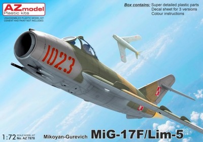 AZ Model AZ7878 1/72 Mikoyan MiG-17F/Lim-5