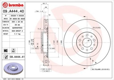 ДИСК HAMULOWA ПЕРЕД FIAT/OPEL/VAUXHALL DF6424