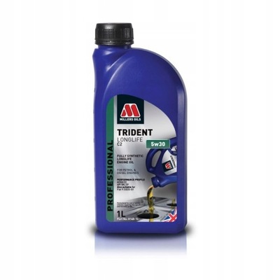 MILLERS OILS TRIDENT LONGLIFE C2 5W30 1L - FIAT