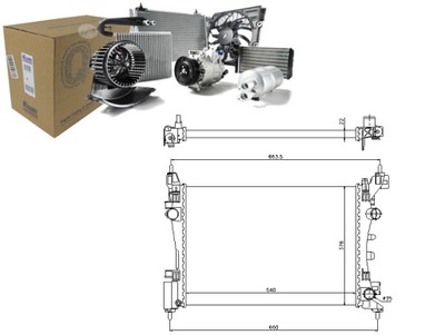 NISSENS RADIATOR ENGINE (MANUALNA) FIAT GRANDE P - milautoparts-fr.ukrlive.com