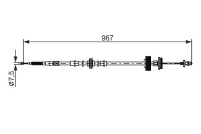 CABLE HAM BOSCH 1987482794 BMW X5 3.0SI BOSCH 1 987 482 794 CIEGLO,  