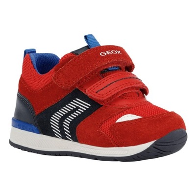 SNEAKERSY BUTY GEOX RISHON BABY BOY RED/NAVY R.20