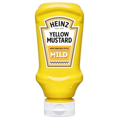 Heinz Musztarda łagodna żółta delikatna YELLOW MUSTARD 220ml