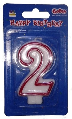 GODAN 9982 ŚWIECZKA CYFERKA 2