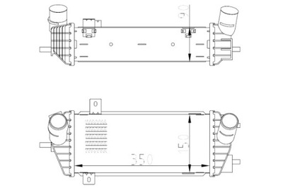 NRF INTERCOOLER AUŠINTUVAS ORO ĮSIURBIMO HYUNDAI TUCSON KIA 