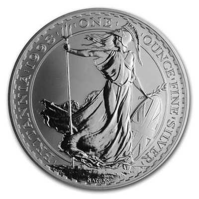 1998 Britannia, 2 Pounds, 1uncja, srebro