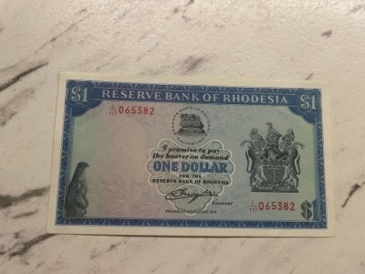 Rodezja - 1 dolar - 1979 - rzadki - UNC-