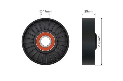 ROLLO CORREA WIELOROWKOWEGO OPEL ASTRA G, VECTRA B, C, SIGNUM, SAAB 9-3 2.0-  