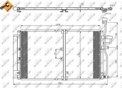 NRF 35797 КОНДЕНСАТОР, КОНДИЦІОНЕР