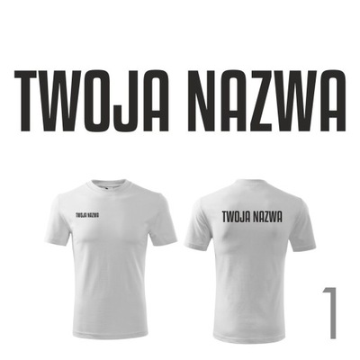10xKoszulka t-shirt firmowa z nadrukiem logo firmy