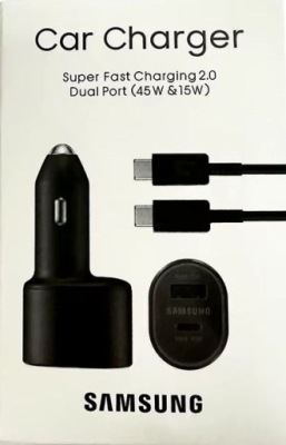 СУПЕР ХВІРТКА ЗАРЯДНИЙ ПРИСТРІЙ АВТОМОБІЛЬНА SAMSUNG 45W 