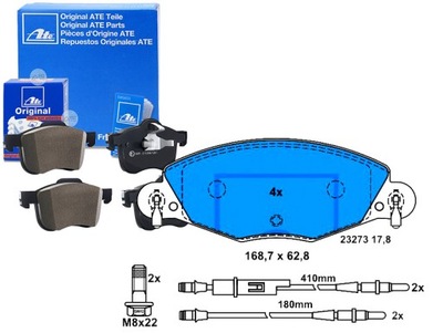 ATE КОМПЛЕКТ КОЛОДОК ТОРМОЗНЫХ 986424581 P61072 L