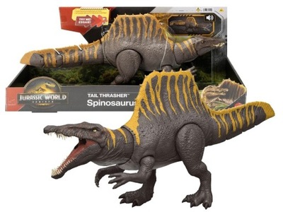 JURSKÝ SVĚT DINOSAURUS Dvojitý útok Spinosaurus figurka 56 cm se zvukem