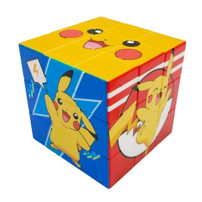 Rubikova kocka 3X3 Skladačka PIKACHU POKEMON pre deti ZAB14 viacfarebná