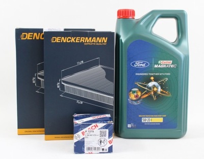 Фильтры + масло 5w20 5l castrol ford puma 1.0 ecoboost фото №1