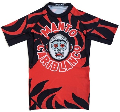 MANTO Rashguard krótki rękaw CARIBLANCO red - XL