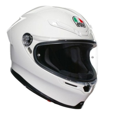 ШЛЕМ МОТОЦИКЛЕТНЫЙ AGV K6 S БЕЛИЙ ГЛЯНЕЦ M