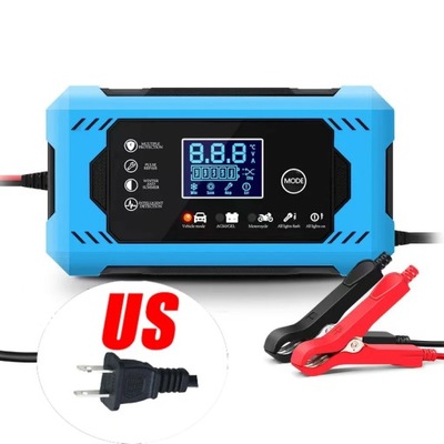 Car Battery Charger 6A 12V Intelligent Fast Charging Pulse Repair T~15970