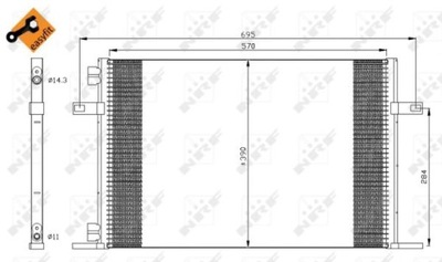 RADUADOR DE ACONDICIONADOR NRF 35311  