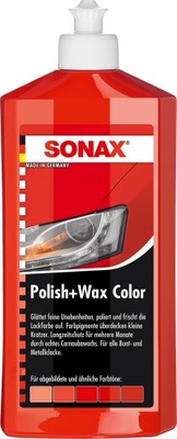 SONAX NANO wosk koloryzujący czerwony 500ml