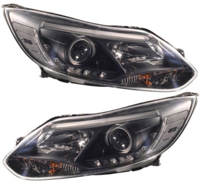 Фари лампи kpl day line light led тюнінг ford focus iii 3 mk3 2010-14 фото №1