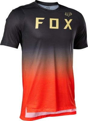 Męska koszulka rowerowa Fox Flexair Ss Jersey Fluo Red, rozmiar: S