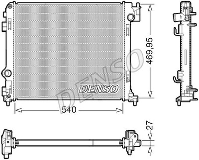 РАДИАТОР, СИСТЕМА ОХЛАЖДЕНИЯ ДВИГАТЕЛЯ DENSO DRM46065