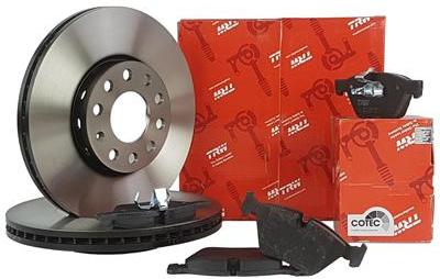 Trw тормозные диски + тормозные колодки перед mazda xedos 6 626 iv v фото №1