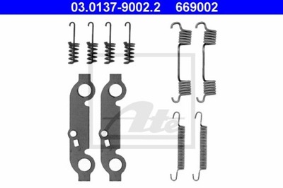 ATE RESORTES ZAPATAS FRENOS MERCEDES W123 76-85  