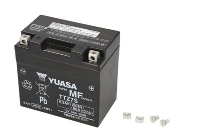 AKUMULIATORIUS YUASA AGM TTZ7S 12V 6,3AH 90A P+ LODZĖ 