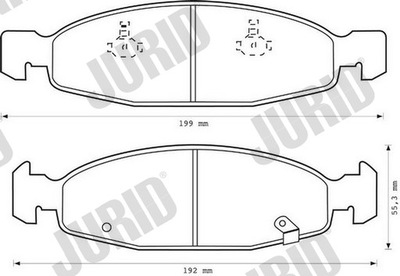 КОЛОДКИ ТОРМОЗНЫЕ ПЕРЕД JURID 573077J