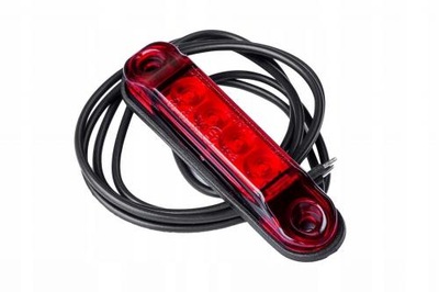 ФАРА ГАБАРИТНАЯ SLIM КРАСНАЯ LED (СВЕТОДИОД ) W6D