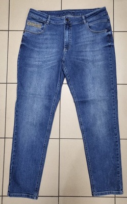 ŚWIETNE SPODNIE JEANS PARAMI NIEBIESKIE OSTATNIA SZT 46