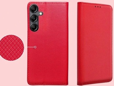 Etui z klapką do Samsunga A14 Magnet case Czerwone
