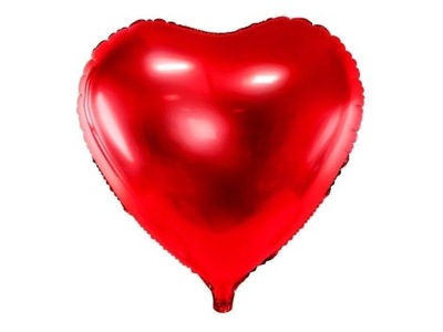 Balon foliowy Serce czerwone XXL na HEL walentynki 72x73cm