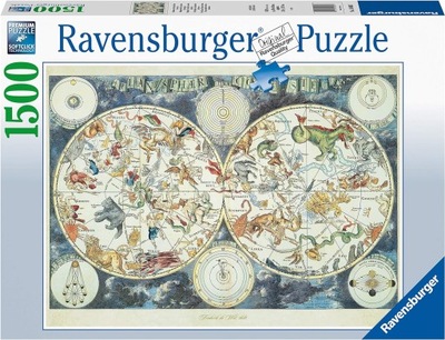Ravensburger Puzzle 1500 Mapa z fantastycznymi zwi