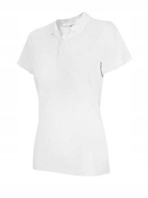 Koszulka damska polo 4F SS23 TTSHF585 biała
