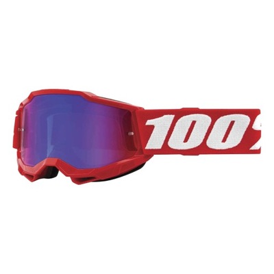 GAFAS CROSS ENDURO ATV 100 PROCENT ACCURI 2 JUNIOR ROJA LUSTRZANE  