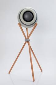 Głośnik bluetooth z stojakiem drewnianym przenośny