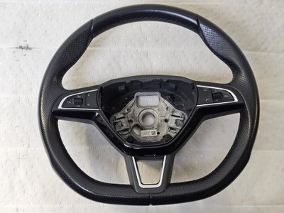 VOLANTE CUERO MULRIFUNCIONALIDAD SKODA FABIA 3 RS VRS 565419091D R459  