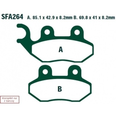 ZAPATAS HAM. MOTO. PGO SYMPHONY 50 SR (4T) (10-14)/ LIBRA 50 (2T) (09) SYM  