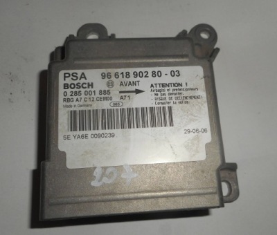 Peugeot 207 06- модуль датчик подушек 9661890280 фото №1