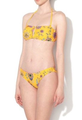 DESIGUAL ŻÓŁTA GÓRA BIKINI WZÓR (L)