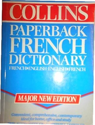 Paperback french dictionary french-english english