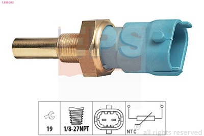 SENSOR TEMPERATURA DE LÍQUIDO REFRIGERACIÓN OPEL ASTRA 1-830-263  