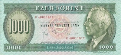 Węgry - 1000 Forint - 1983 - P173b